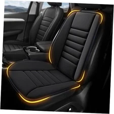 Car Seat Cushion for Driving 1.2" Auto with Front Back Cushion & Seat Black