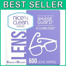SmudgeGuard Lens Wipes 600 Ct Pre-Moistened, Ammonia-Free