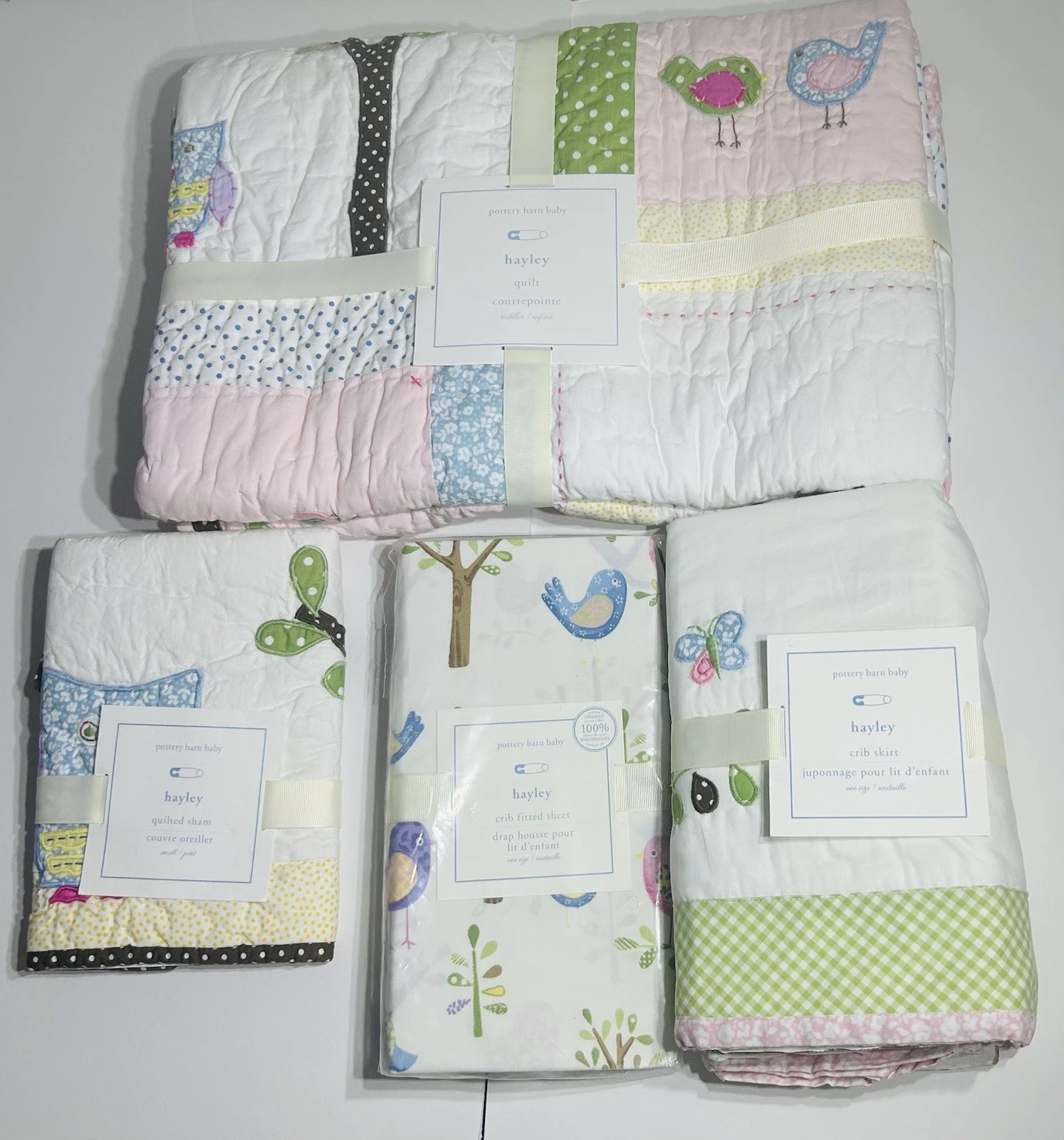 Pottery Barn HALEY Baby Quilt, Quilted Sham, Crib Skirt, Fitted Sheet
Opens in a new window or tab