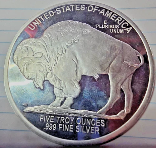 5 oz silver round Indian head/Buffalo