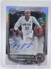 2025-26 Bowman #CPA-KM Kiyomi Mcmiller Chrome Prospect Autographs #/499