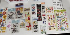 Large Lot of SCRAPBOOKING STICKERS Summertime Themed NEW