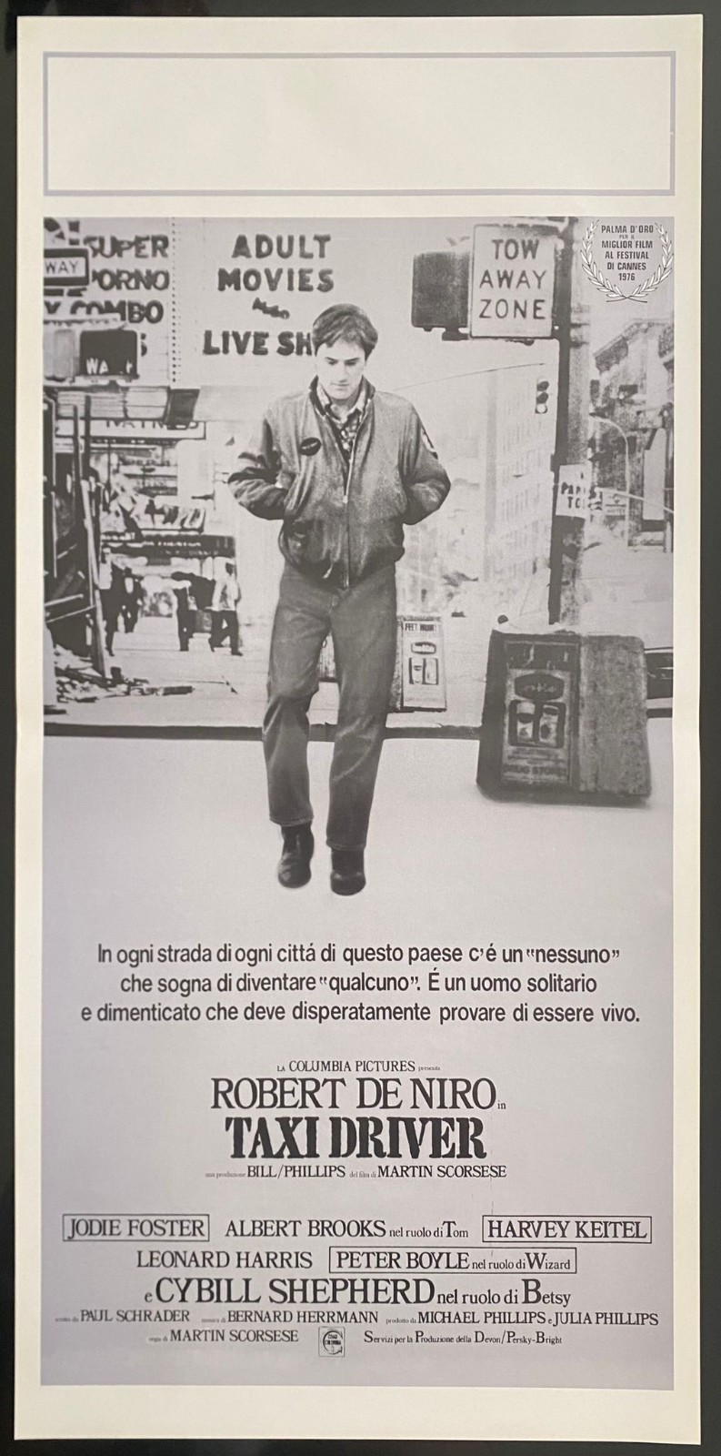 Locandina originale film Taxi Driver (1976) - Regia di Martin Scorsese