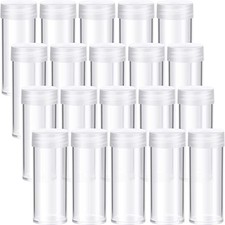 Pcs Quarter Tubes for Coins Clear Plastic Quarter Storage Tubes 3 x 1 Inch 45