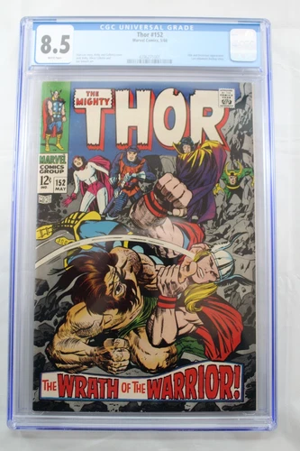 Thor #152 CGC Graded 8.5 White Pages Marvel Comics 5/68