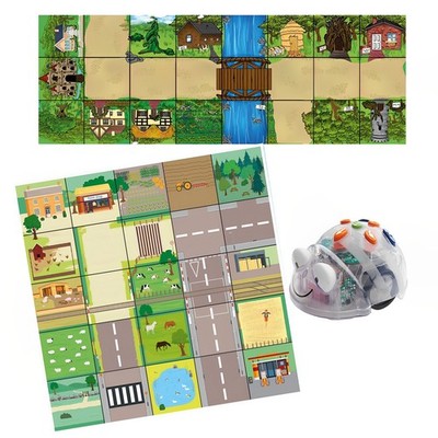 TTS Blue-Bot Bluetooth Coding Toy Robot See & Say w/ 2 Activity Mats for Kids