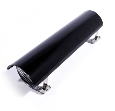 Auspuff Hitzeschutz Schild Blende Abdeckung Blech 250mm Schwarz Universal