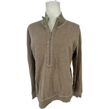 Tommy Bahama Mens Quarter Zip Pullover Sweatshirt Long Sleeve Sz Med Reversible