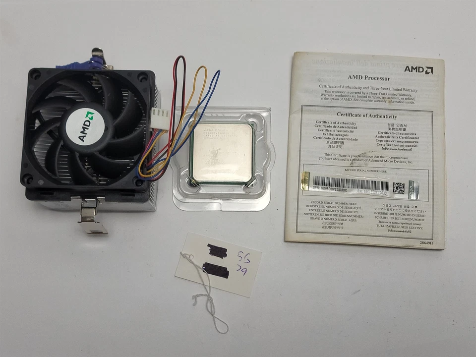 AMD Phenom X4 9500 2.2GHz Quad-Core HD9500WCJ4BGD w/ Cooling Fan New OS - Image 2 of 4
