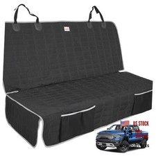 Dog Car Seat Cover for Back Seat,Washable Bench Truck Bench-61"W 1 Truck-Gray