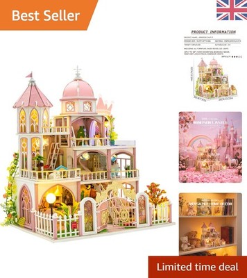 Art Deco 3D Puzzle Miniatur Haus Kit-Entspannen Zum Selbermachen mit LED für Wohnkultur