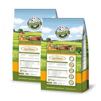 Bellfor Hundefutter Trocken Getreidefrei mit Lamm & Hase Heide-Schmaus 15 kg
