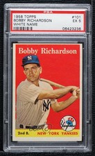 1958 Topps Bobby Richardson (Player Name in White) #101 PSA 5 fk4