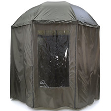 Fishing Umbrella Shelter 2-in-1 Angling Brolly Tent with 360� Sidewall, 45