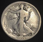 1918 United States Walking Liberty Half Dollar 50C Silver Coin