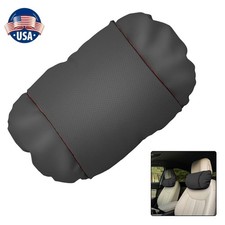 1pc Black Car Seat Headrest Pad Memory Foam Pillow Head Neck Rest Support