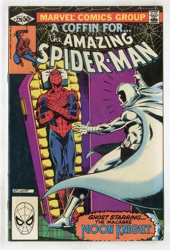 Amazing Spider-Man #220 NM 9.4 white pages  Moon Knight  Marvel  1981  No Resv