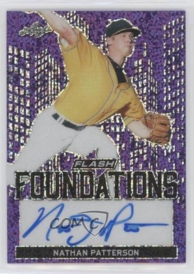 2019 Leaf Flash Foundations Purple 11/25 Nathan Patterson #FF2-NP1 Auto 4f5