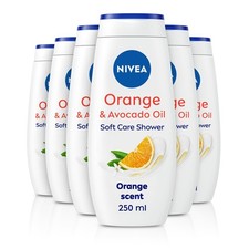 Indulgent Moisture Orange Shower Cream (250 ml Pack of 6) Moisturising Shower