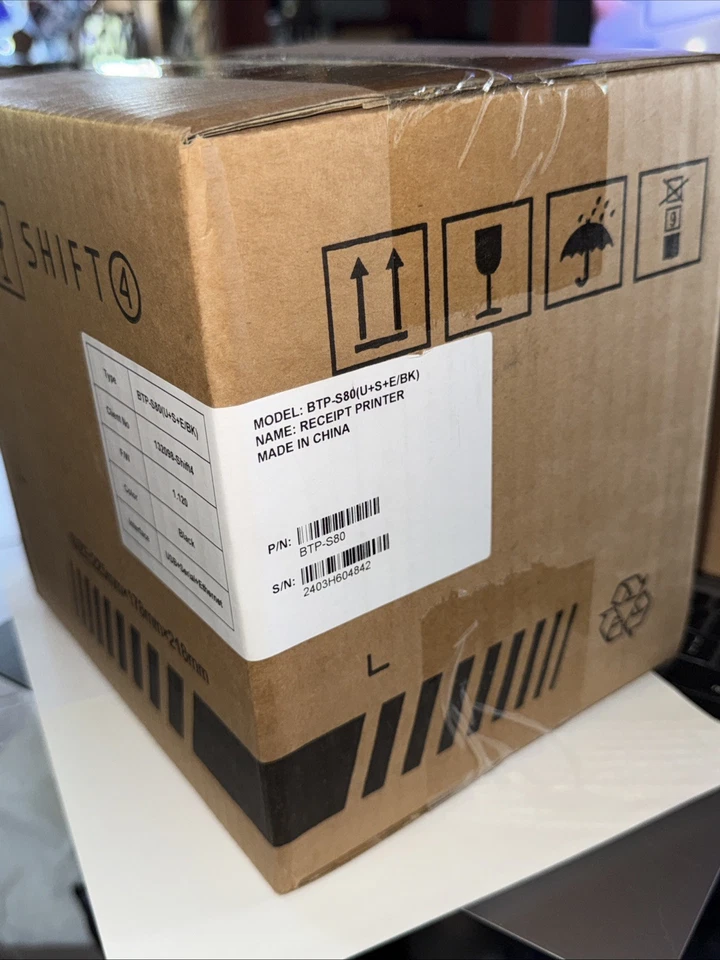 New Sealed Box SNBC BTP-S80 Black USB-Serial Thermal Receipt Printer for Shift 4 - Image 3 of 4
