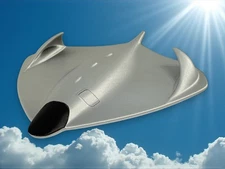 Roswell UFO Model | Roswell Crash Flying Saucer | 3D‑Printed Silver & Black