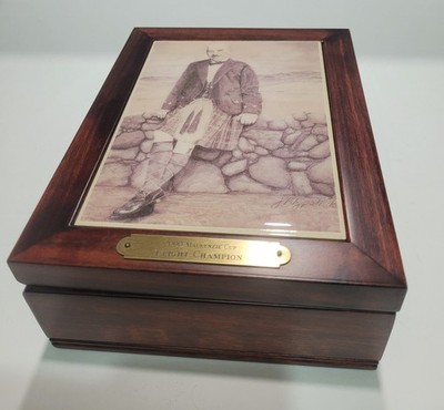 2000 Mackenzie Cup Flight Champion Golf Keepsake Box J Fitzpatrick Art