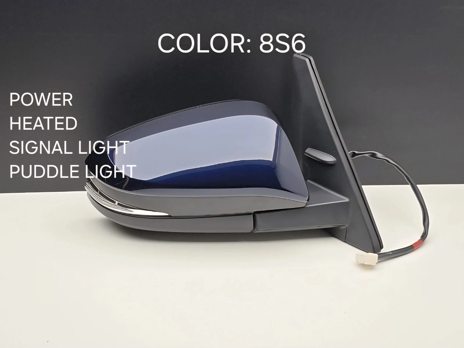 2014-2022 TOYOTA 4RUNNER RIGHT PASSENGER SIDE DOOR REAR VIEW MIRROR COLOR: 8S6