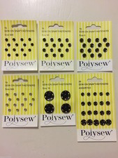 Polysew Snap Fasteners Poppers Nickel Metal Press Studs Sew On Fasteners