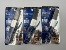 3 PACK Maybelline Snapscara Washable Volume Mascara #330 Deja Blue NEW