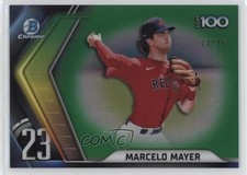 2022 Bowman Chrome Scouts Top 100 Green Refractor 13/99 Marcelo Mayer uk2