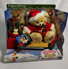 Vintage 1999 Fisher Price Briarberry Berry Kris Sleigh Christmas Bear Plush Box