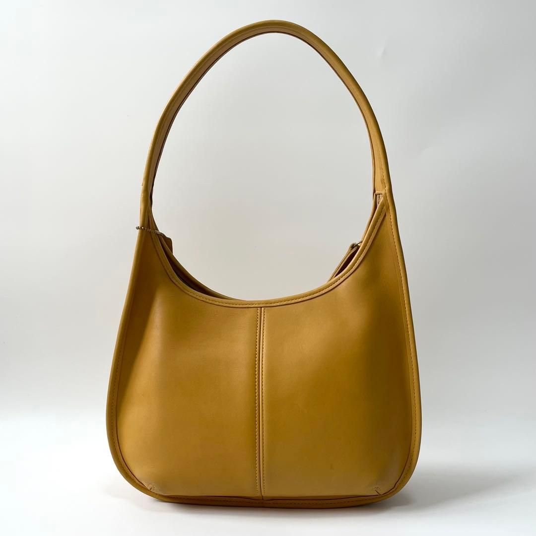 COACH Old Coach Ergo 9033 Yellow Leather Shoulder Bag USA Made | eBay