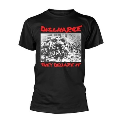 DISCHARGE THEY DECLARE IT T-Shirt NEU