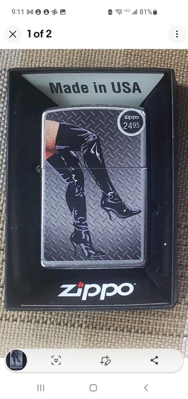 ZIPPO LIGHTER, "LEGS, Leather Boots, OLD STOCK & BOXED 