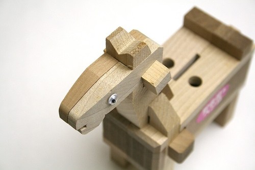 Kumiki Wooden Puzzle Coin Bank & Pen Holder | Japanese Yosegi Craft by Hakone Ma - Picture 2 of 7