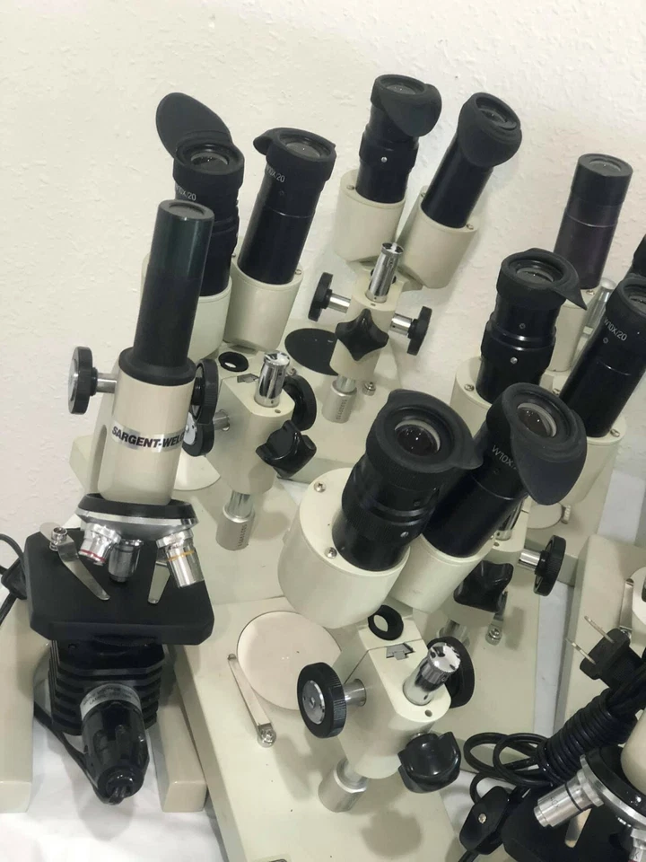 LOTE DE 19 MICROSCOPIOS MIXTOS Parco Y MÁS CON Lentes SIN PROBAR SE VENDEN COMO ESTÁN Foto 2 de 4