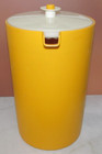 Vintage Yellow Tupperware Push Button Pitcher~ White Lid~1 Gallon~1416-2 — photo 2