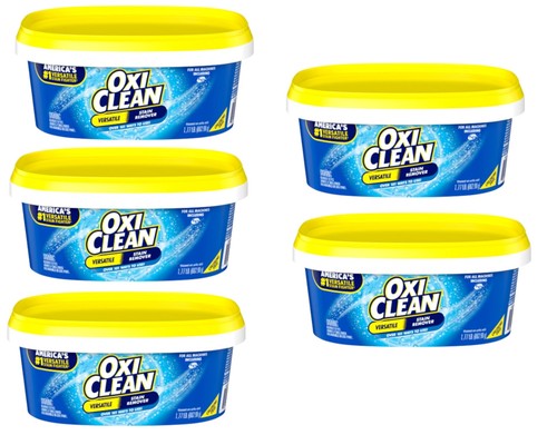 OxiClean Vielseitiges Fleckenentfernerpulver für Zuhause und Wäsche, 1,77 Pfund - 5er-Pack