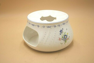 Nikko Japan Vanessa Blue Peony Porzellan Stövchen Teewarmer Blumenmotiv Ø 15 cm
