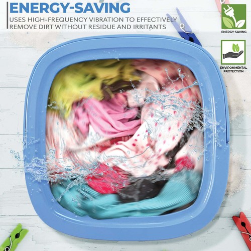 Mini Washing Machine 4.41 Lbs Lightweight Foldable Portable Camping Apartments - Picture 9 of 11