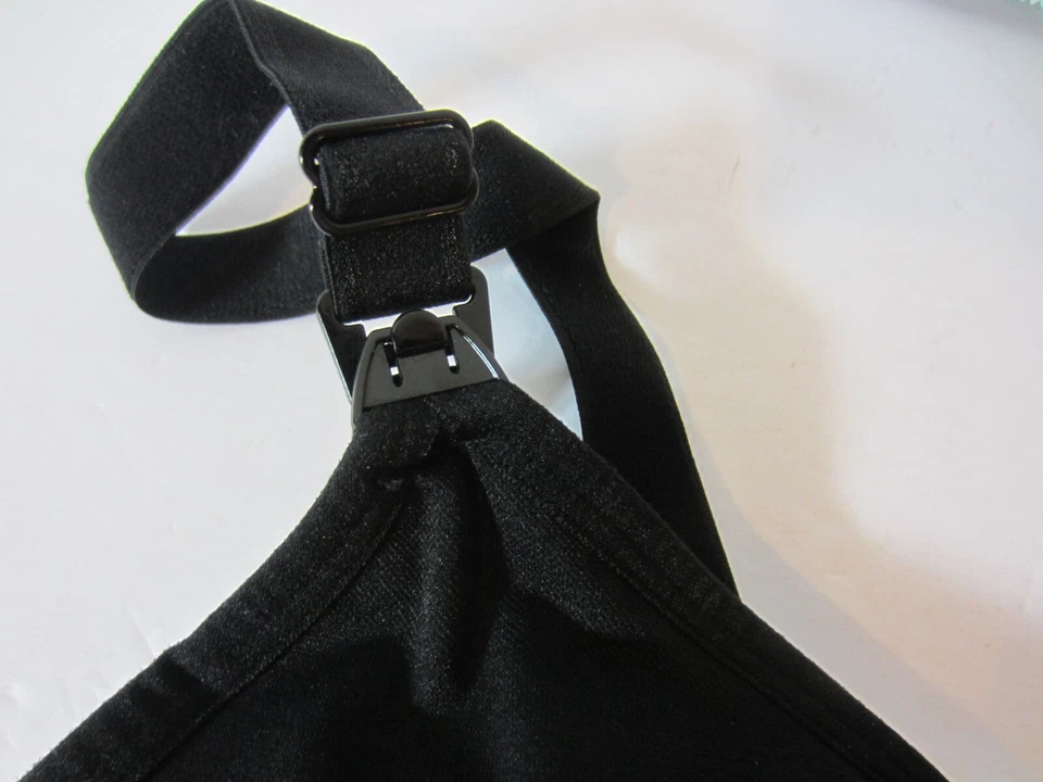 Black Hofish XL Nursing Bra Size XL- Nylon & Spandex- Preowned (321CB) - Image 3 of 4