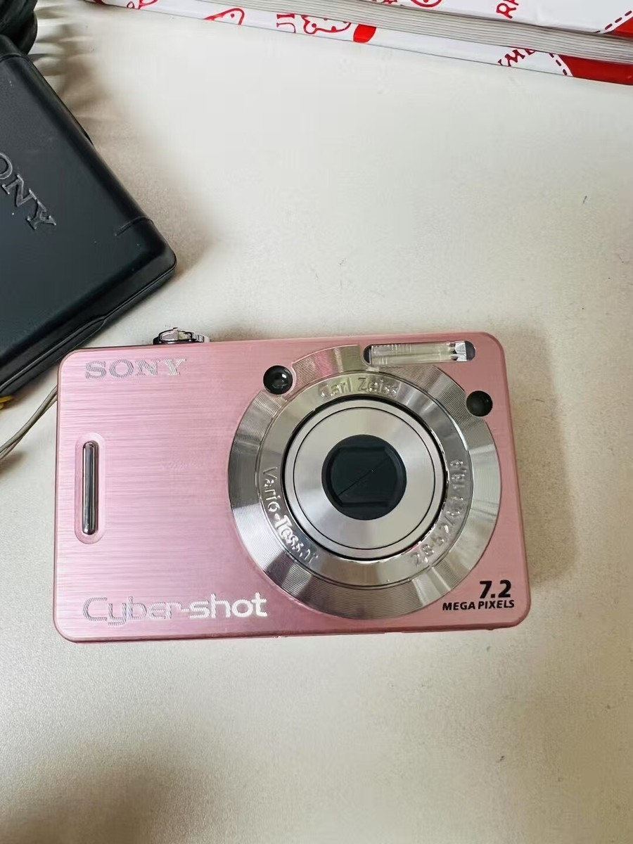 Sony Cyber-shot DSC-W55 7.2MP 3x Optical Zoom Digital Camera Pink