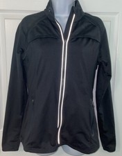 Fabletics Sz MEDIUM Breathable Green Full Zip KIMMY Performance Jacket EUC