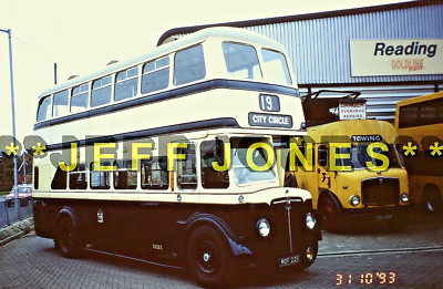 ORIGINAL 35mm BUS DIA 2642 - LESEBUSSE 1993 TAG DER OFFENEN TAG Lesen 31.10.93