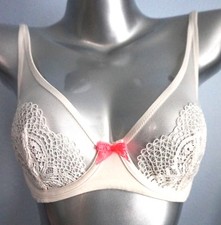 Victoria's Secret Nwt Body by Victoria Coconut White Unlined Plunge Demi Bra