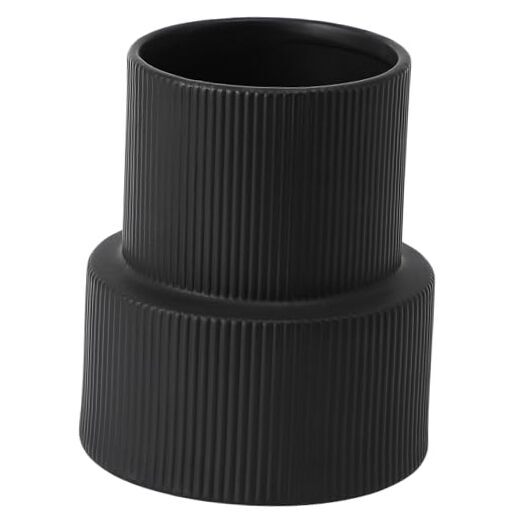 Ceramic Flower Vase Ceramic Vase, Decorative Vase, Boho Vase, Large Black