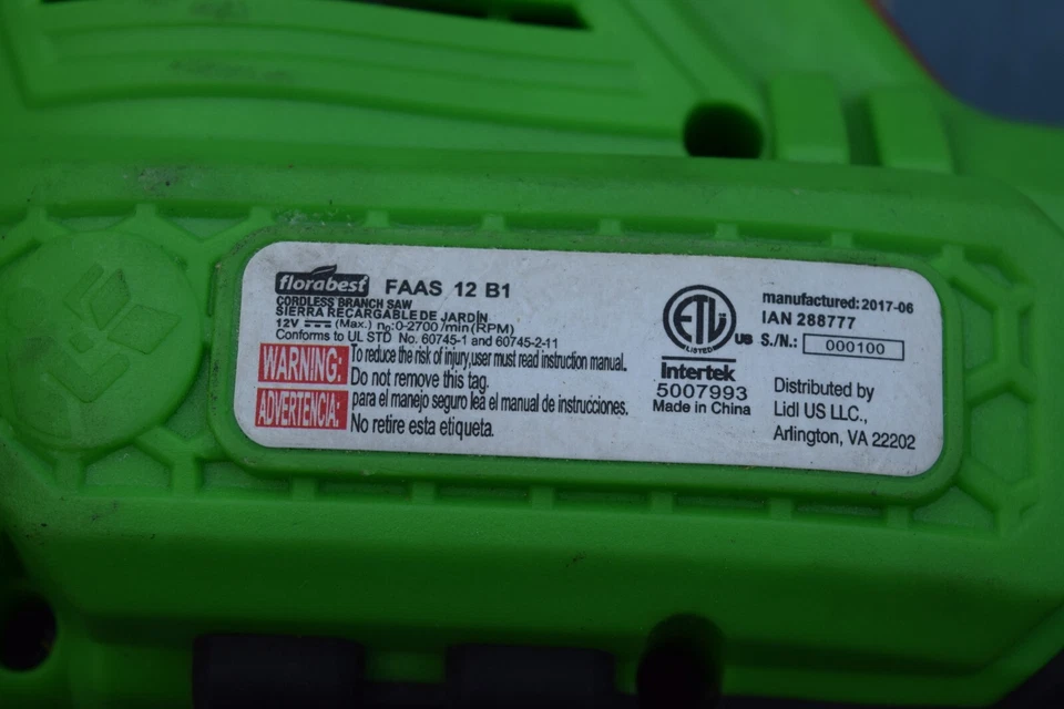 Florabest Cordless Branch Saw FAAS 12 B1 - Image 3 of 3