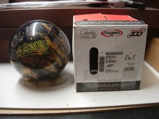 12# 4oz NIB Columbia Kentucky 2019 MESSNEGER Black/Gold Bowling Ball Made in USA