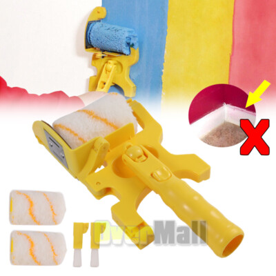Multifunctional Clean-Cut Paint Edger Roller Brush Safe Tool for Wall Ceiling US