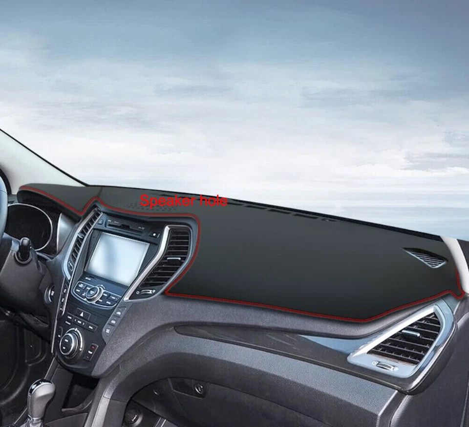 For Hyundai Santa Fe 2013-18 Leather Non-slip Dash Board Mat Dashboard Carpet 1p Foto 4 de 4